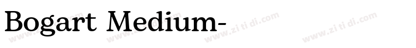 Bogart Medium字体转换